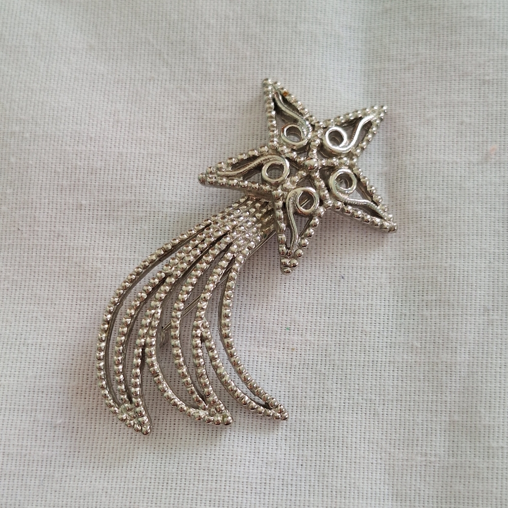 Silver Star Brooch